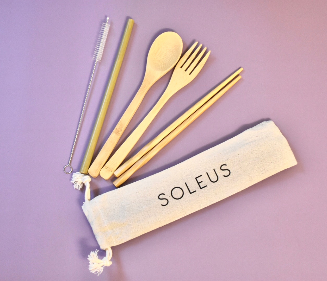 Soleus Bamboo Cutlery Set